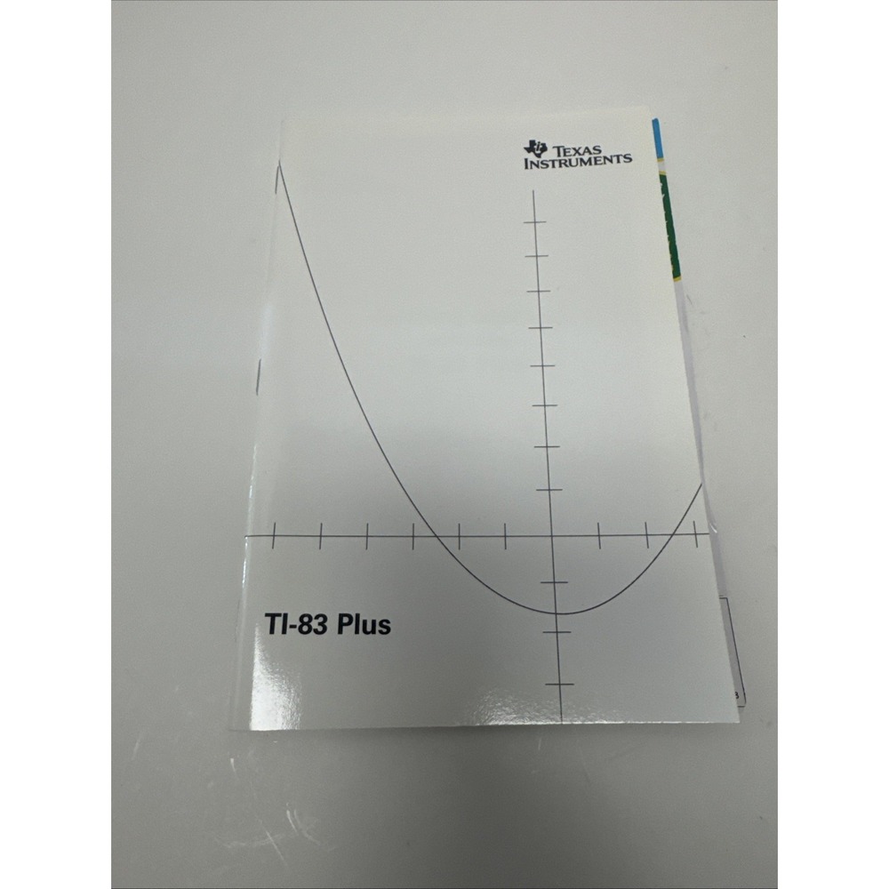 Texas Instruments Ti 83 Plus Graphing Calculator w/ Cover & Booklet Tested - Picture 9 of 10